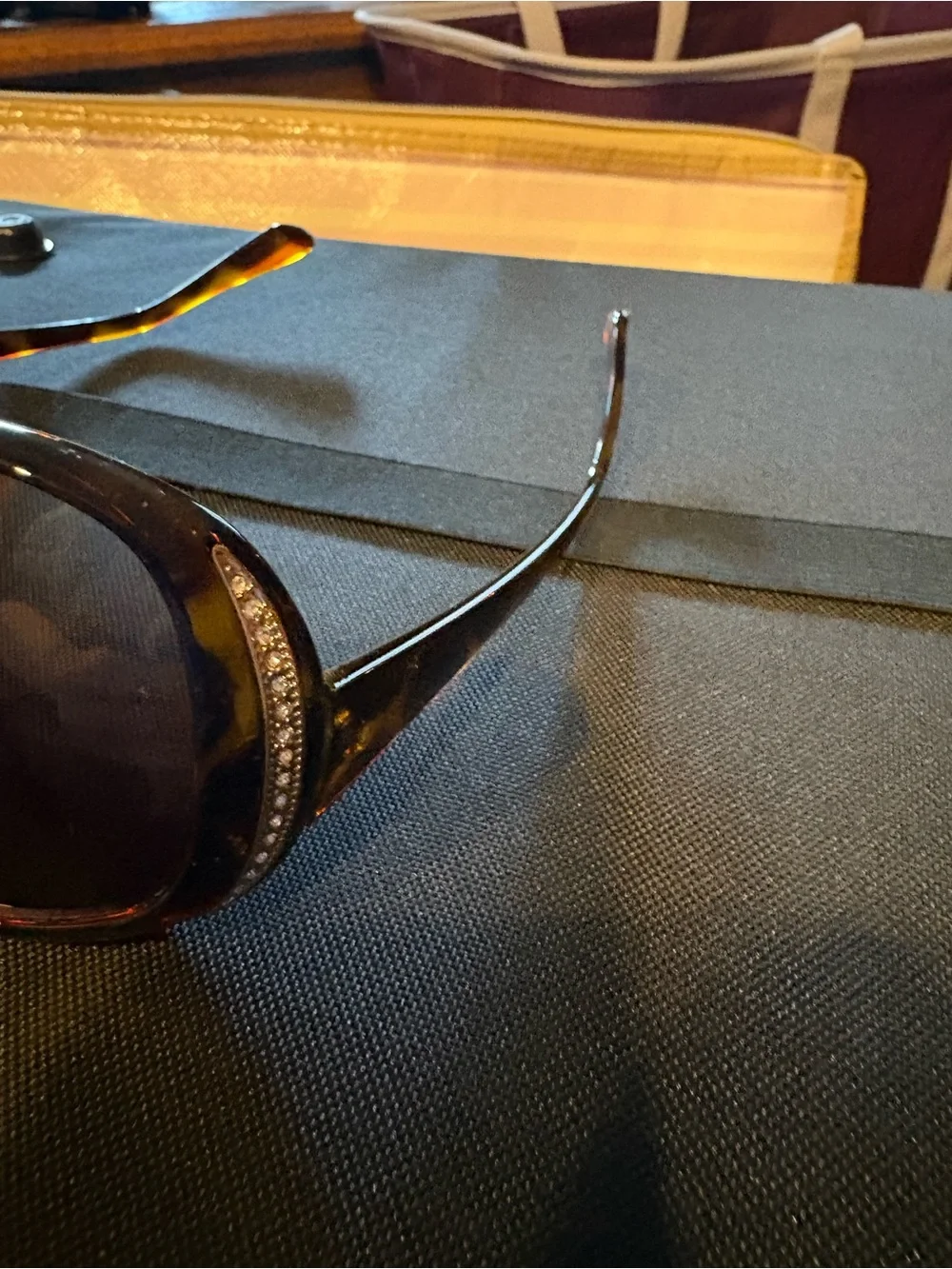 Joan Rivers Tortoiseshell Sunglasses with Brown Gradient Lenses